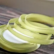 Лента, атлас, цвет зеленый киви, ширина 10 мм