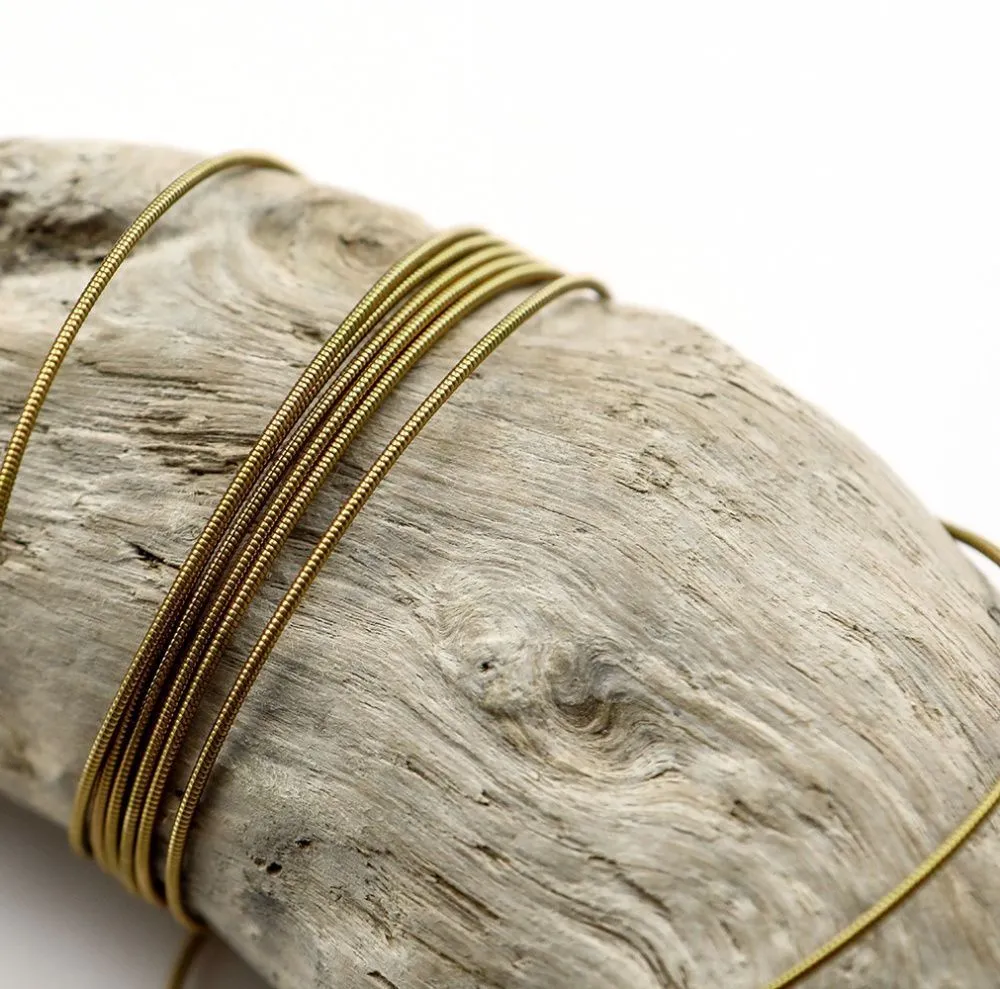 канитель жесткая, цвет золото античное светлое, 1 мм