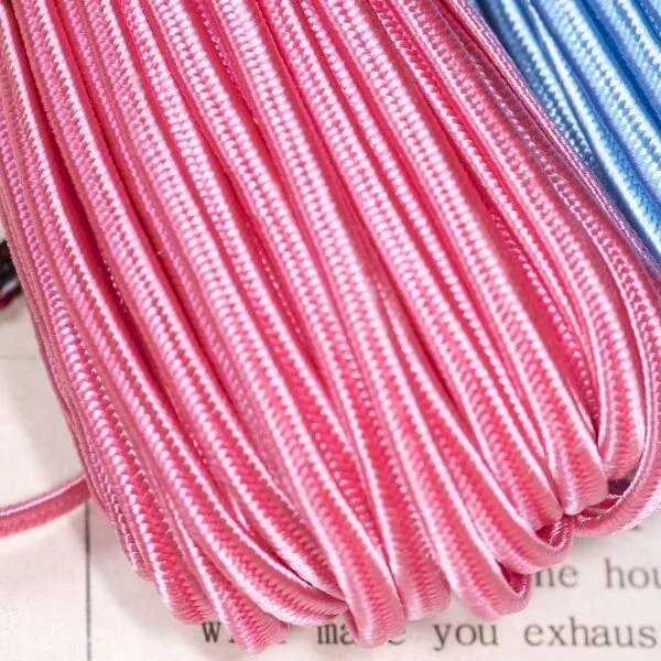 сутаж №29, розовый, 3х1 мм (уп 5 м)