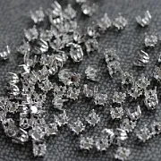 Цапы для стразов, пришивные, квадратные, цвет платина, 4.2х4.2 мм (уп 50 +/- 3 шт)
