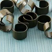 Кафф, латунь, цвет античная бронза, 10х9.5х6 мм