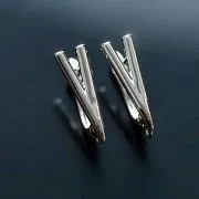 Швензы "V", покрытие платиной, 18x10.5x6 мм 