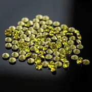 Стразы горный хрусталь, цвет лимонный, 2.8 мм (уп 10 шт)
