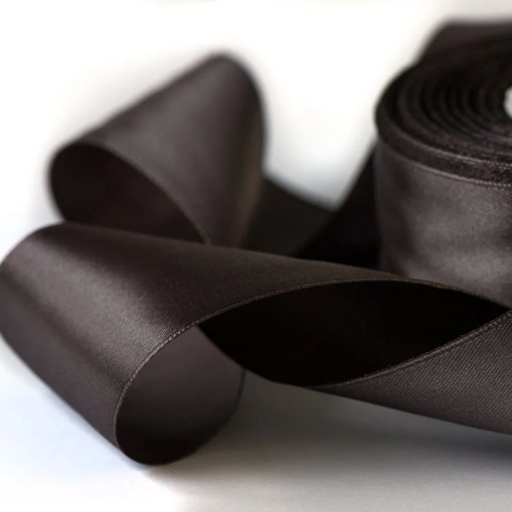 лента, атлас, цвет платиново-серый, ширина 50 мм ленты