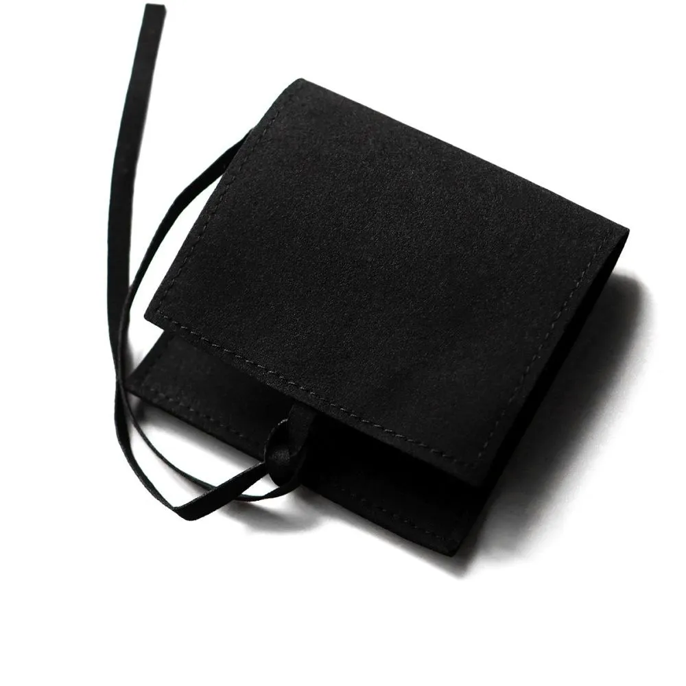 конверт для украшений, микрофибра, цвет черный, 80х80 мм