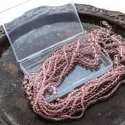Набор Бусин в органайзере "Абакус", стекло, цвет розовый, набор 850 шт