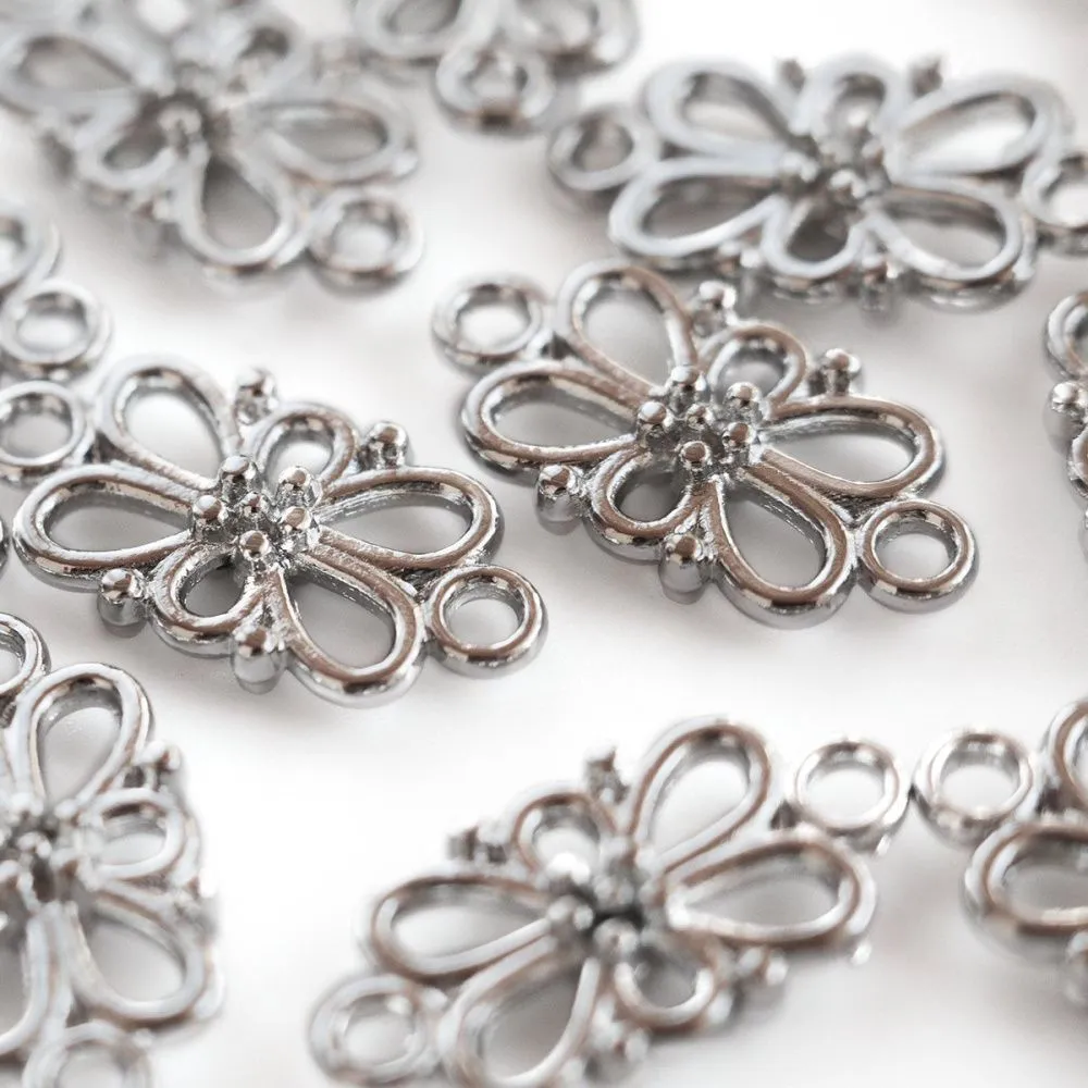 коннектор "симона", цвет платина, 16х8х3.5 мм