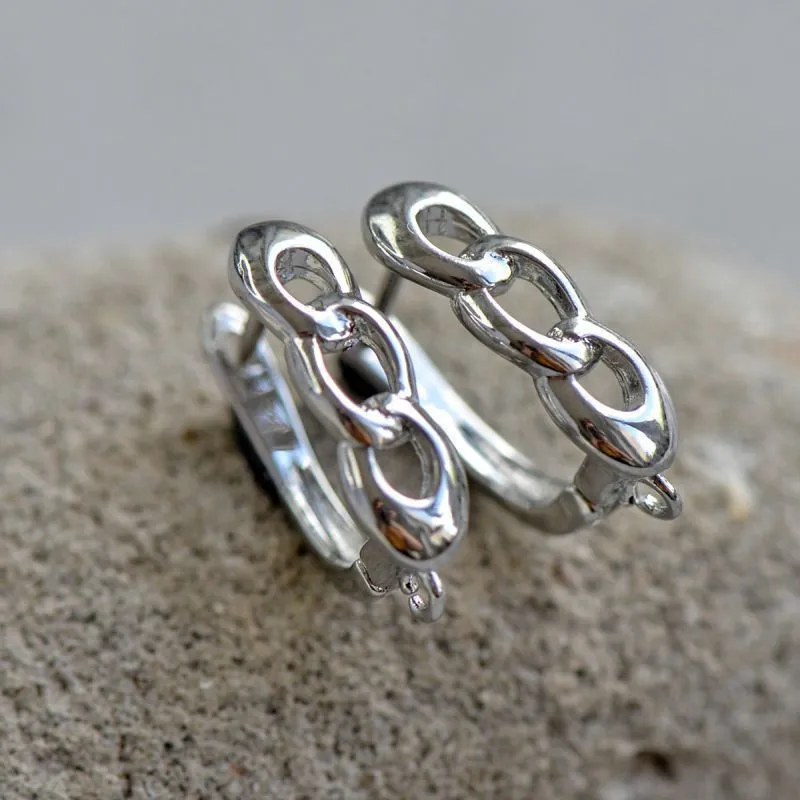 швензы "цепь", покрытие платиной, 18.5x5.5x12.5 мм 