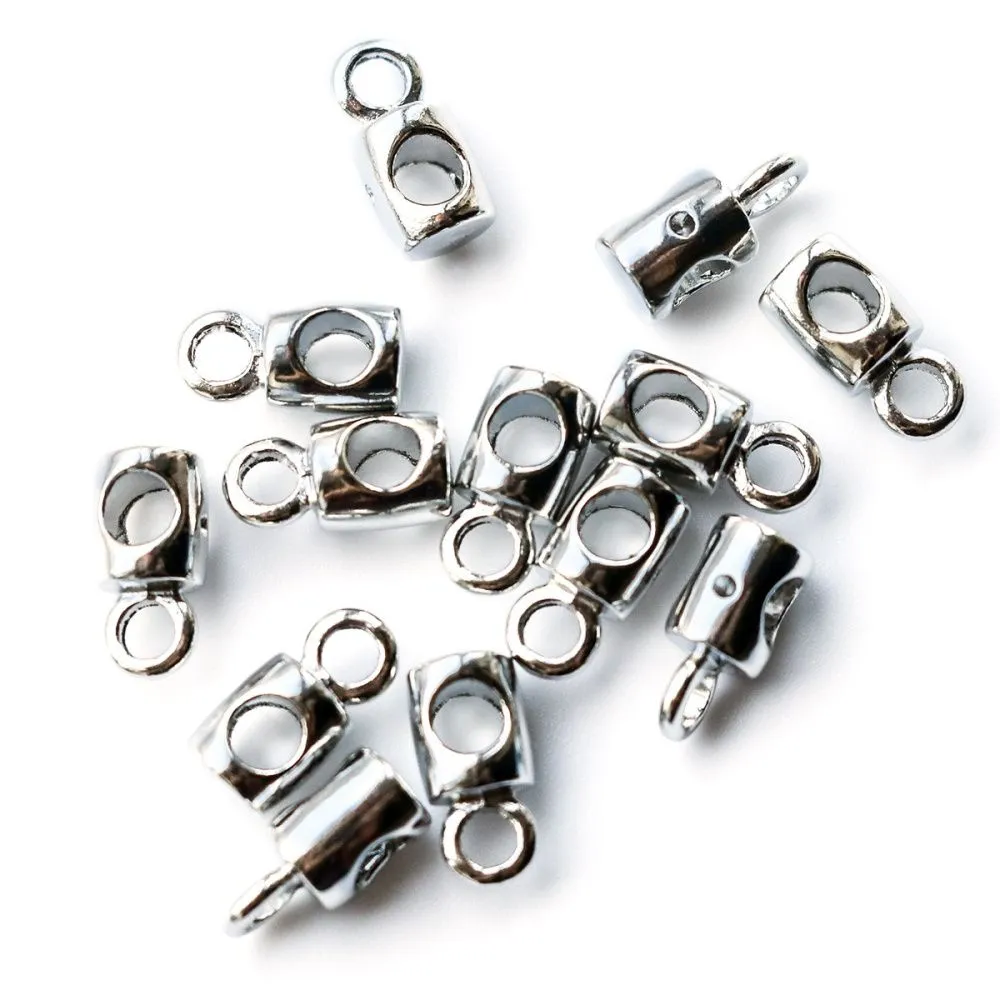 бейл "гирька", цвет платина, 12x6x7 мм