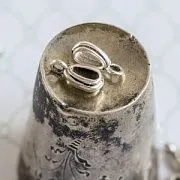 Бейл "Торус", цвет античное серебро, 13x4x5 мм