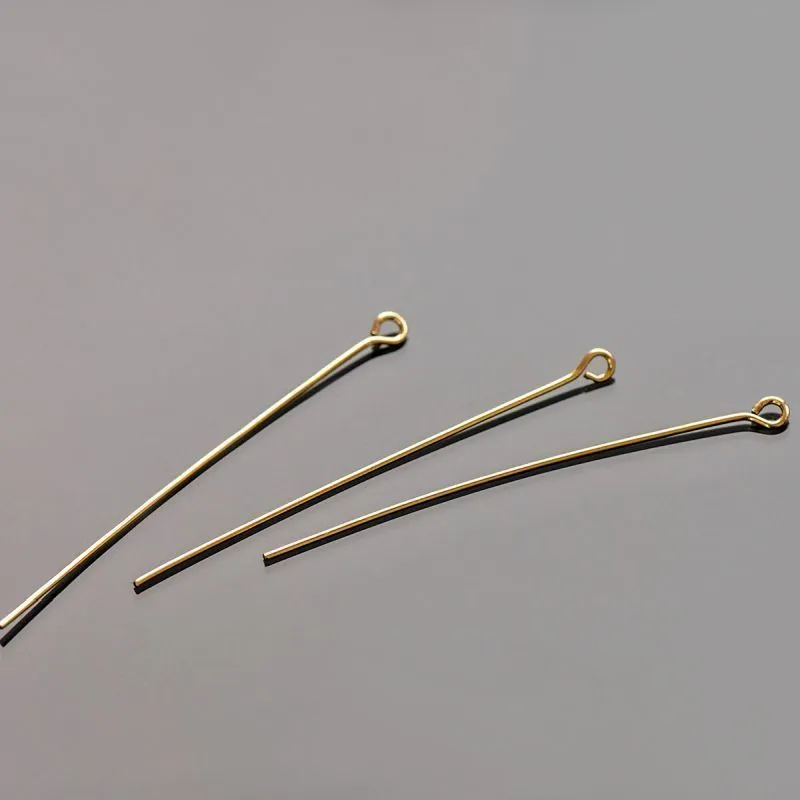 пины с петлей, позолота, 50х0.8 мм