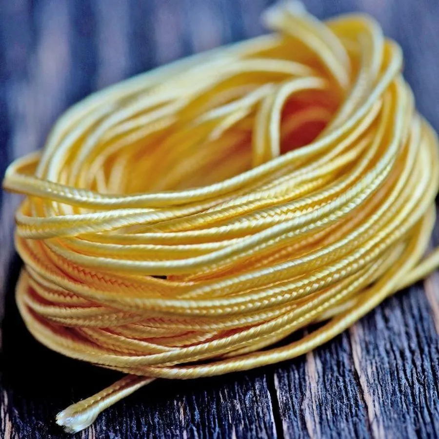 сутаж, желтый, 3х1 мм (уп 5 м)