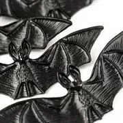 Подвеска металл "Batty", цвет черный, 26x76x7 мм