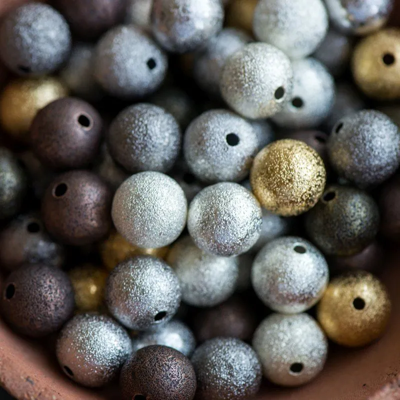 бусина, металл "звездная пыль" 12, цветовой микс, 12 мм
