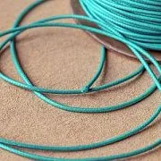 Шнур вощеный, цвет аквамариновый, 1.5 мм