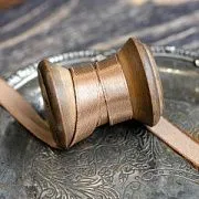 Лента, атлас, цвет какао, ширина 10 мм