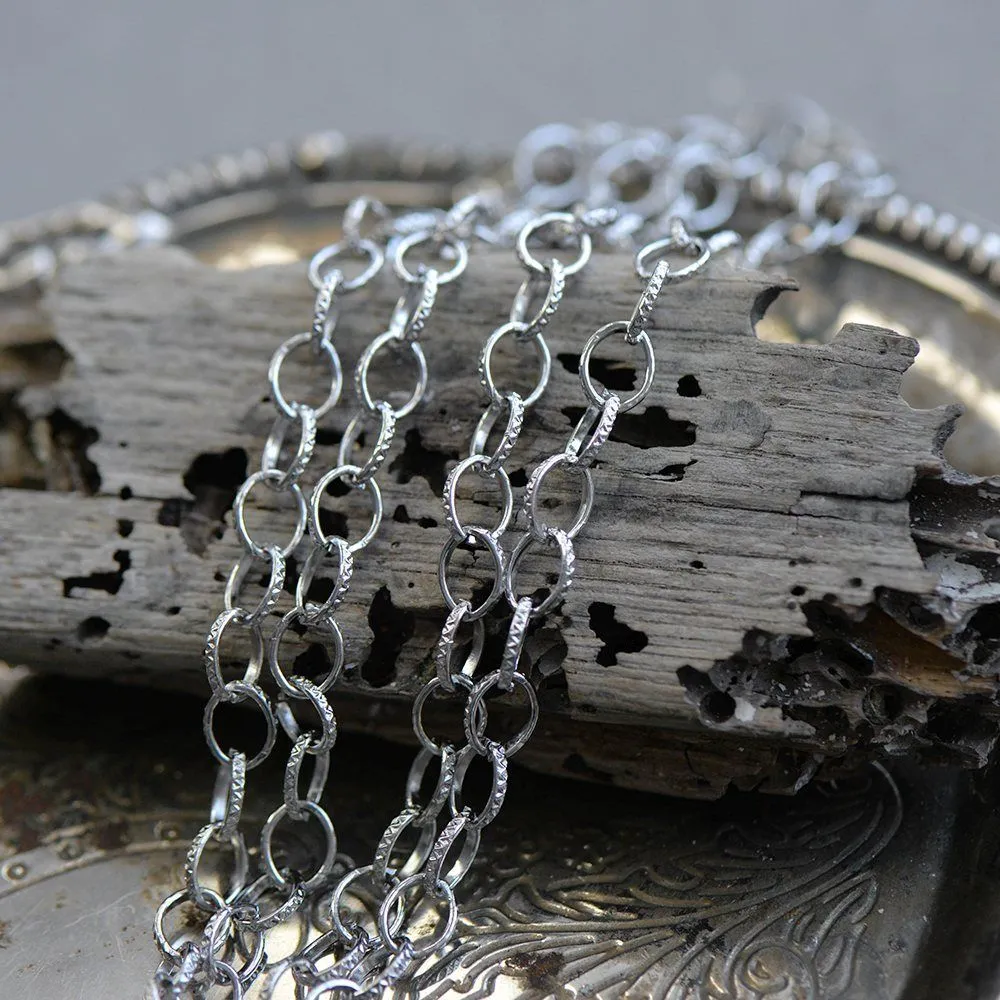 цепочка "даймонд", цвет платина, звено 8x6x1 мм