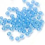 Бусина, стекло абакус 2,5, граненая, цвет васильковый,  2.5x2 мм (уп 85+/-10 шт)