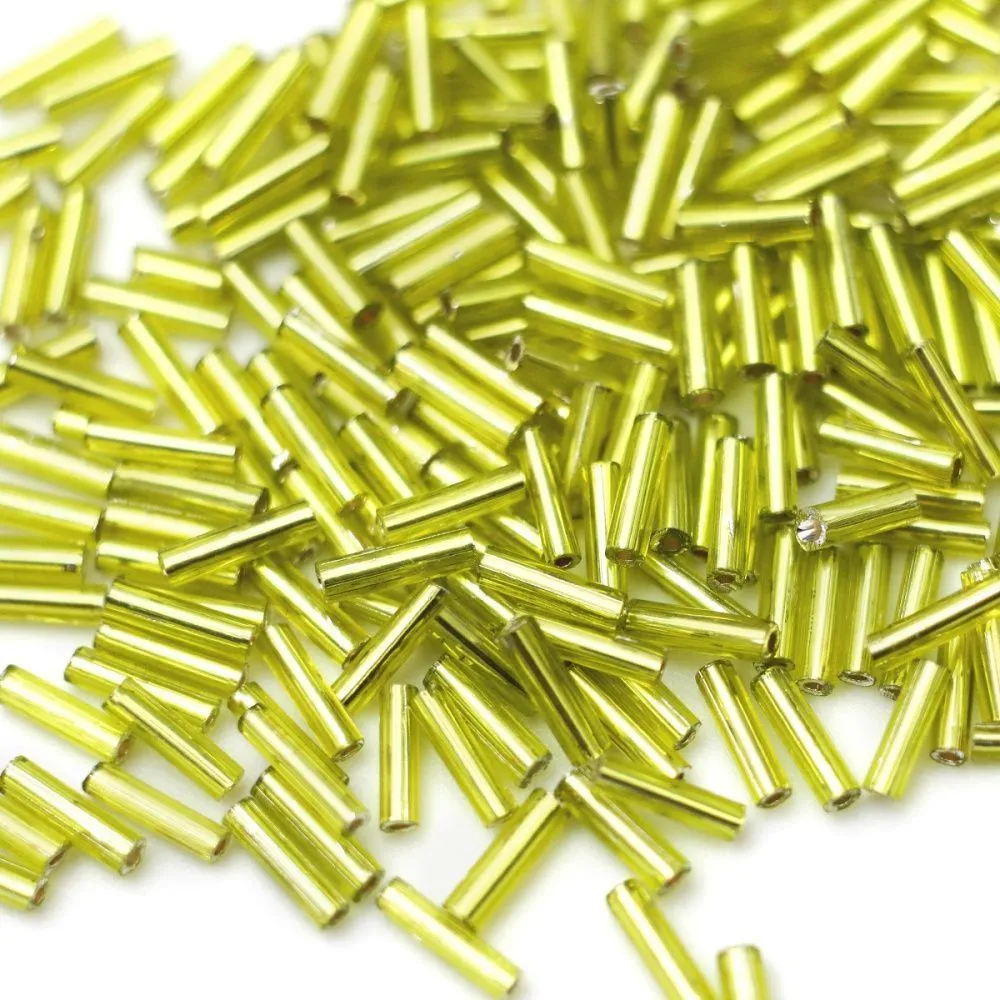 бисер "радуга", цвет шартрез/сереберение, 3"rb (уп 7 г)