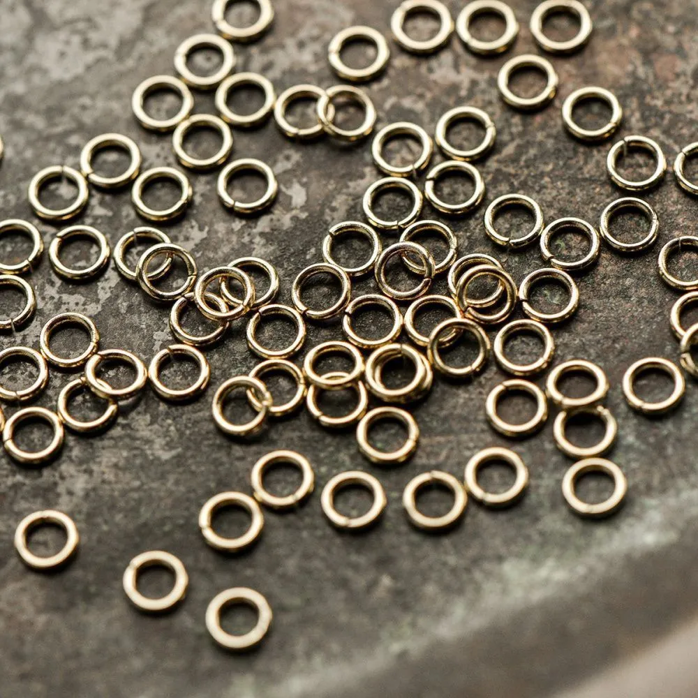 колечко соединительное 4, 304 stainless steel, позолота, 4 мм (150 шт+/-10 шт)