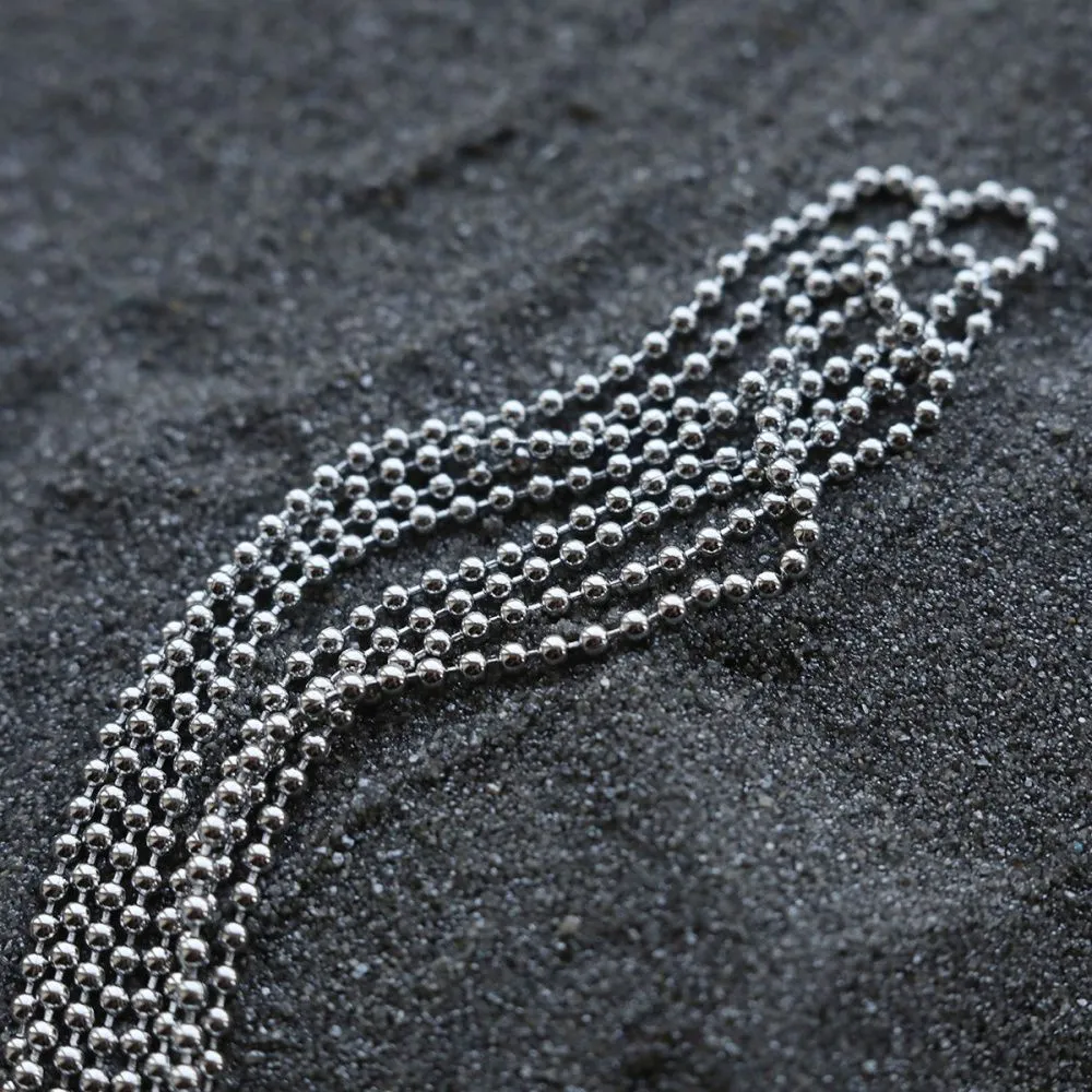цепочка "шарик 304", цвет стальной, шарик 1.5 мм