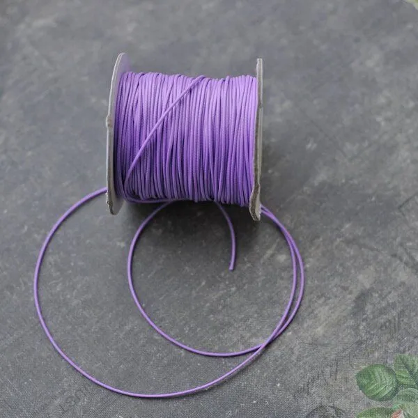 шнур вощеный, цвет лавандовый, 1 мм