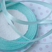 Лента, атлас, цвет аквамариновый светлый, ширина 10 мм