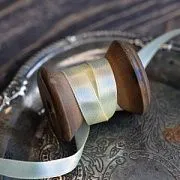 Лента, атлас, цвет желтый светлый, ширина 10 мм