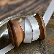 Лента, атлас, цвет серый теплый, ширина 10 мм