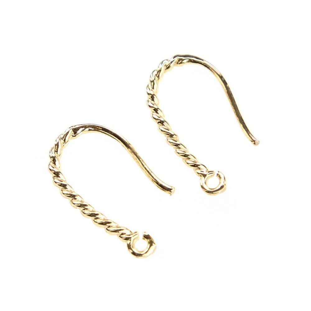 швензы "дениз", позолоченные, 17x9x1.4 мм 