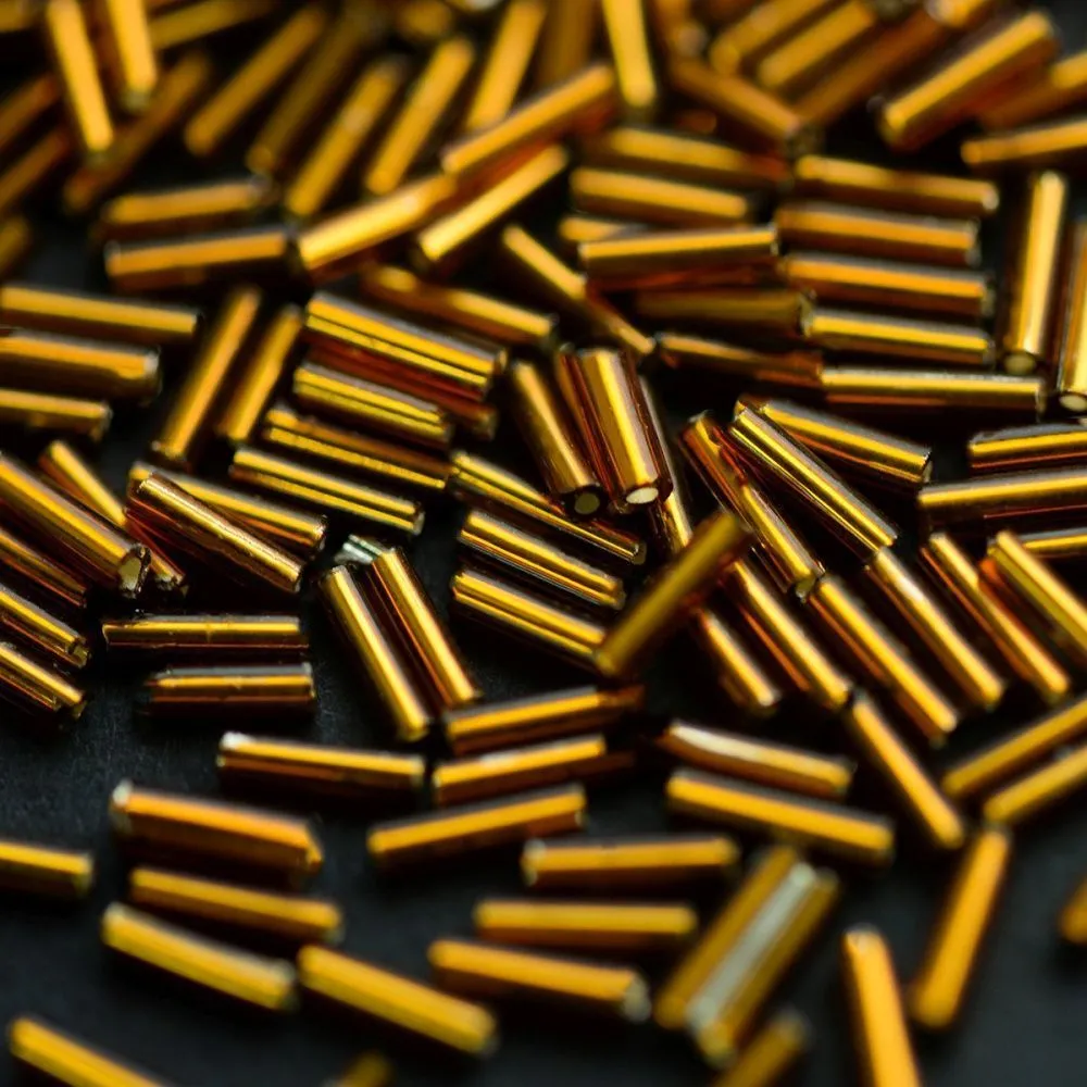 бисер "радуга", цвет коньячный/серебрение, 3"rb (уп 7 г)